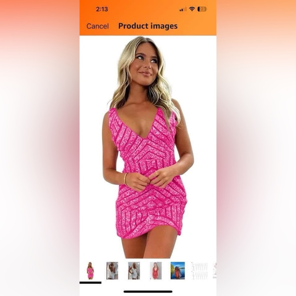 Pink formal dress